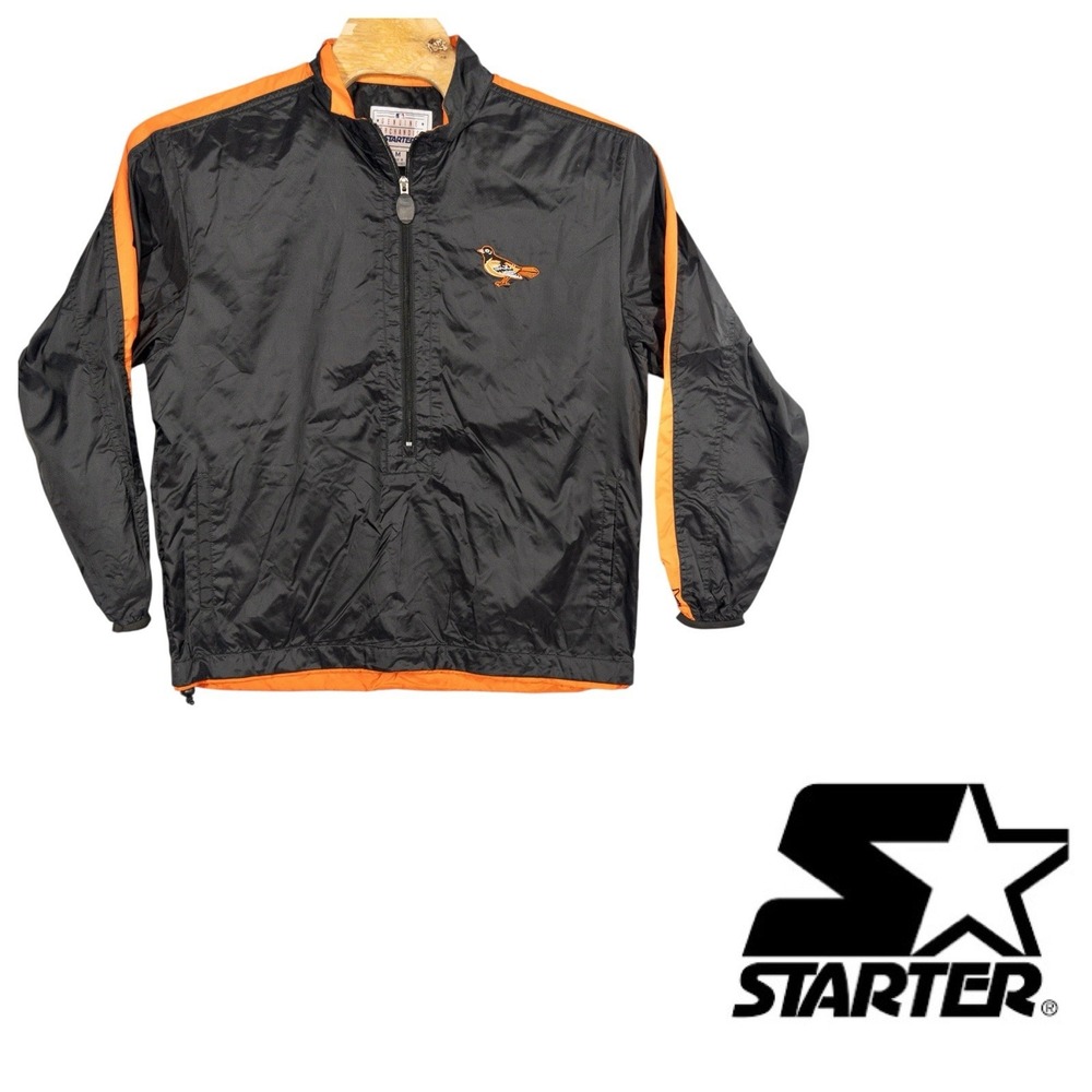 Vintage Starter MLB Baltimore‎ Orioles Vented Windbreaker Mens Medium
